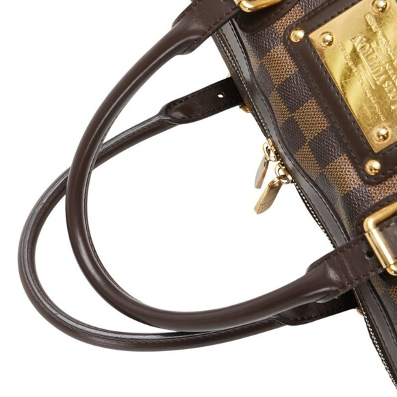 LOUIS VUITTON Brown Damier Leather Bag - Picture 9 of 14